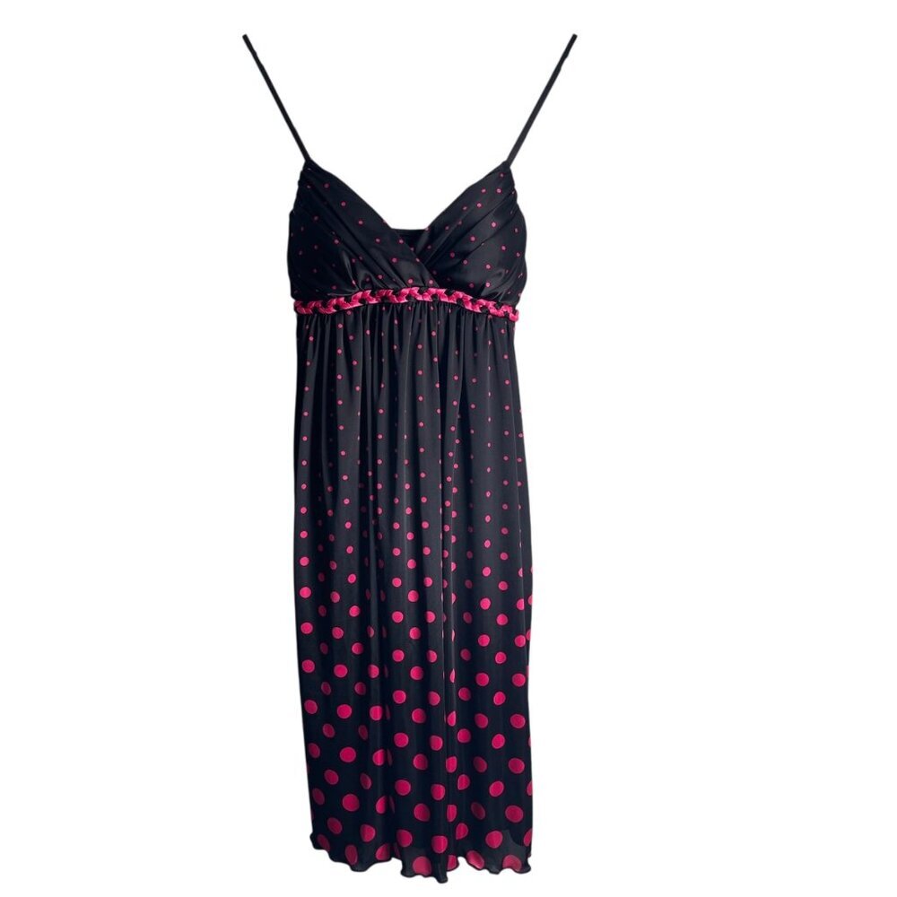 Ruby Rox Women Dress Size M Polka Dot Empire Waist Whimsy Retro Y2K Party Pinup